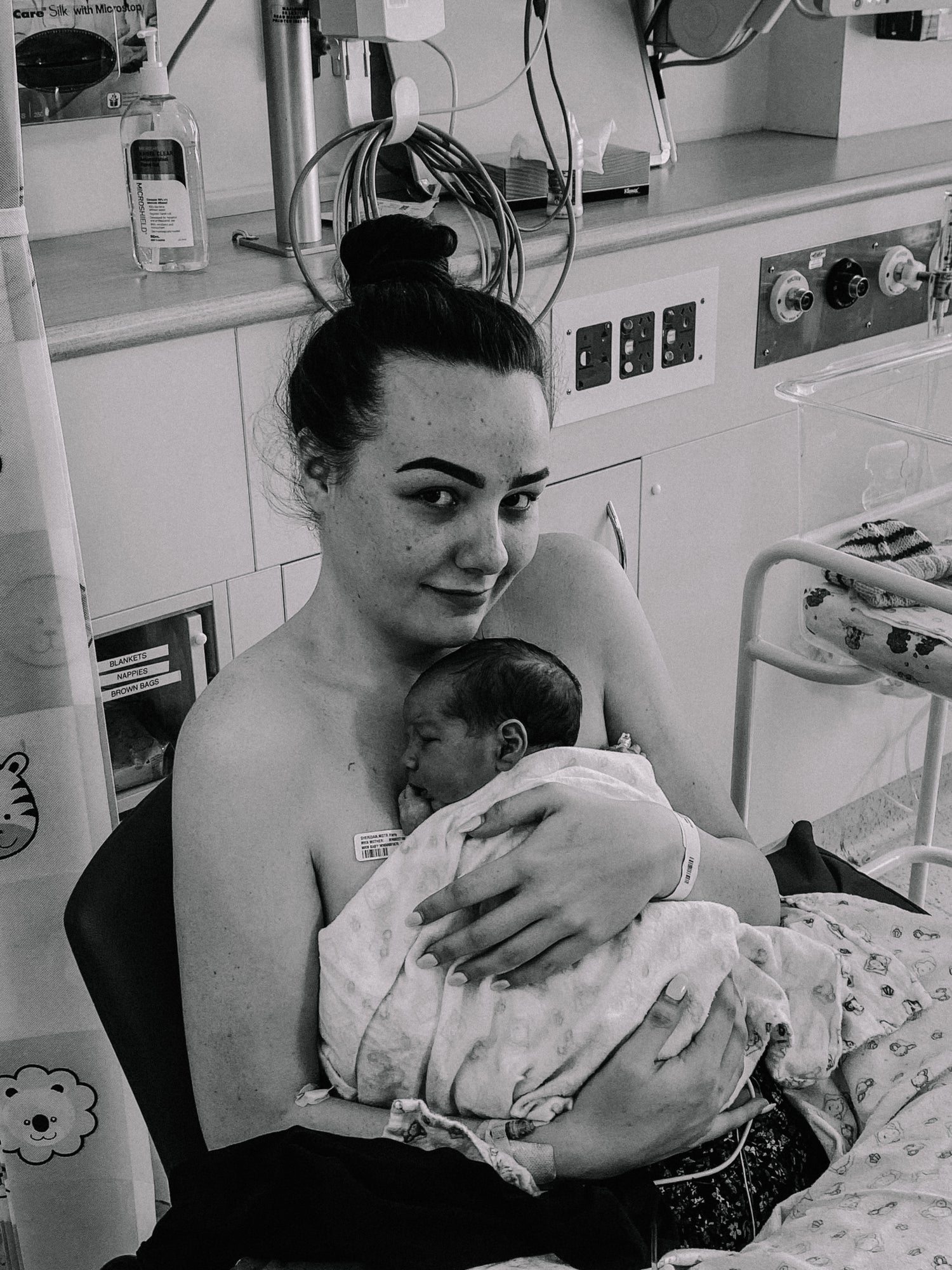 "I didn't know I was pregnant until I had delivered my son onto my lap"